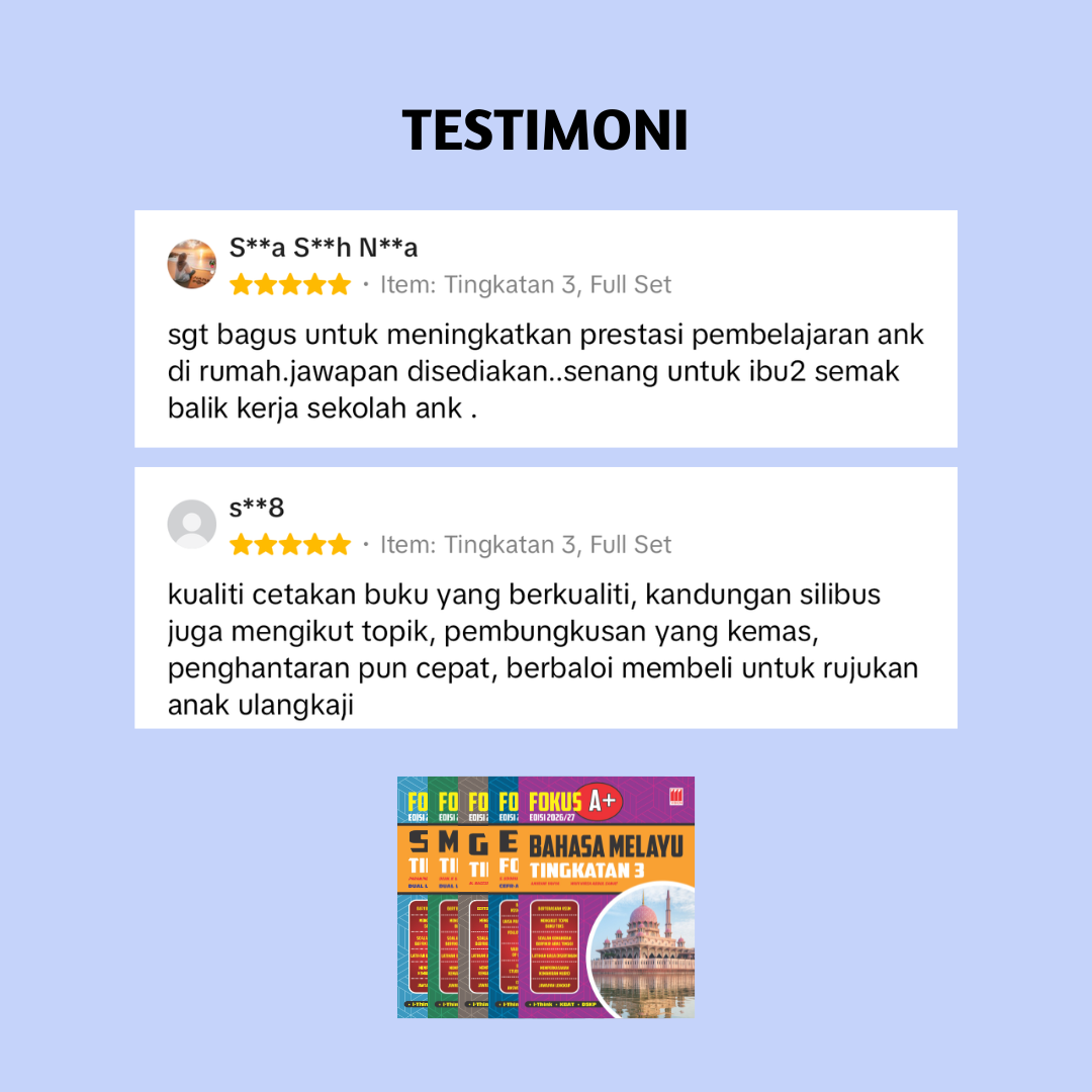 Fokus A+ KSSM (Tingkatan 1-3)