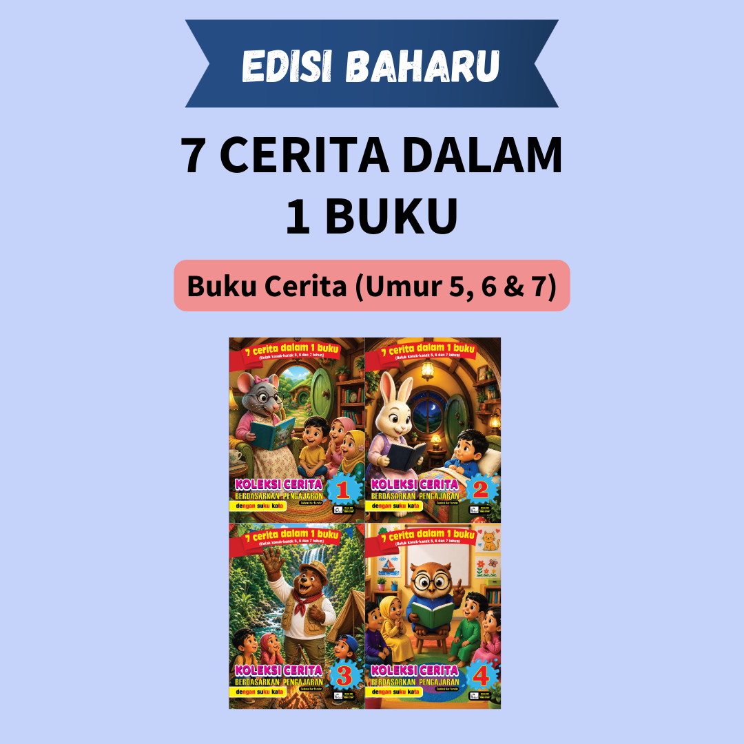 Koleksi 7 Cerita Dalam 1 Buku (Umur 5-7)