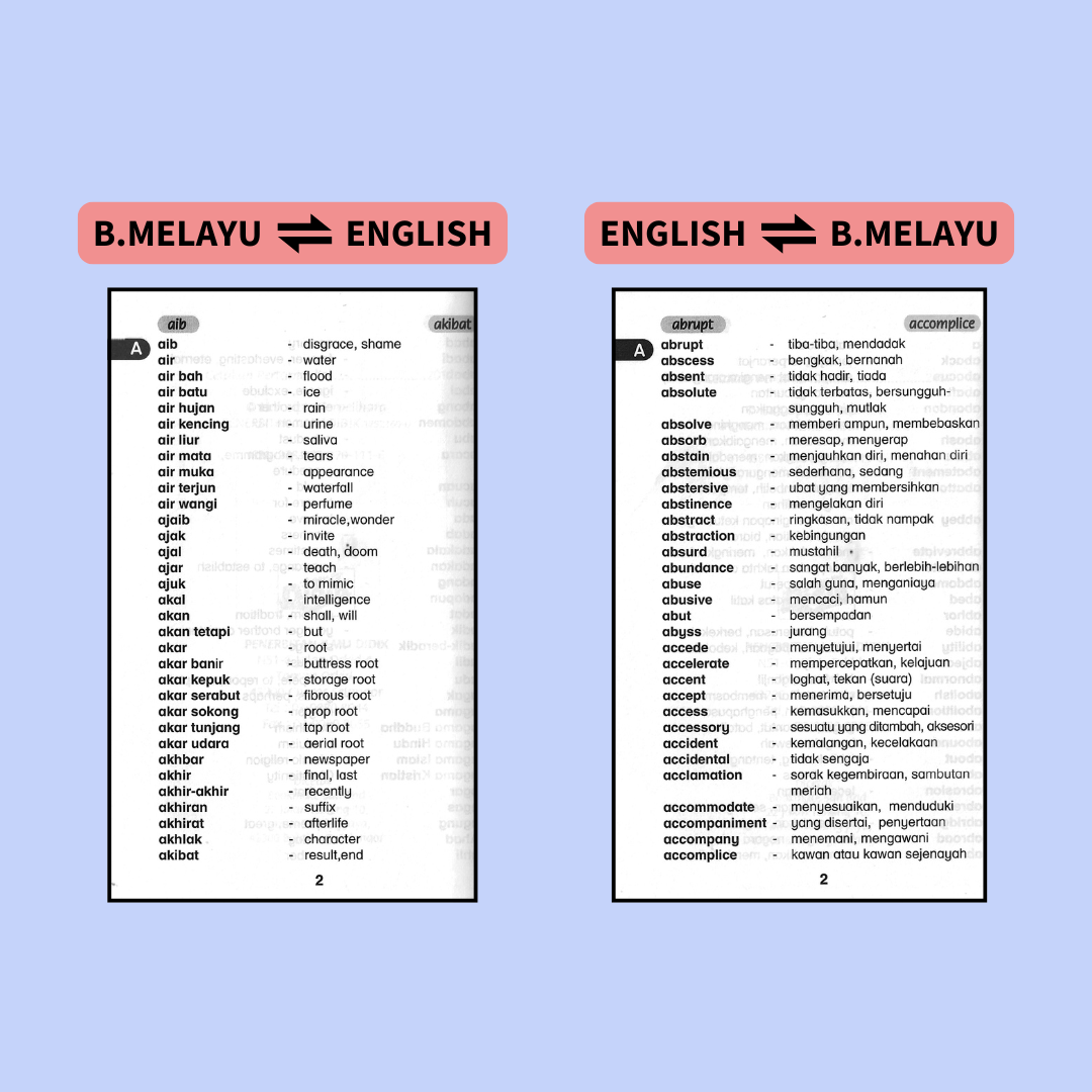 Kamus Sekolah Dwibahasa KSSR