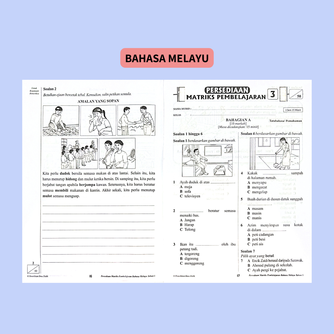 Persediaan Matriks dan UASA KSSR (Tahun 1-6)