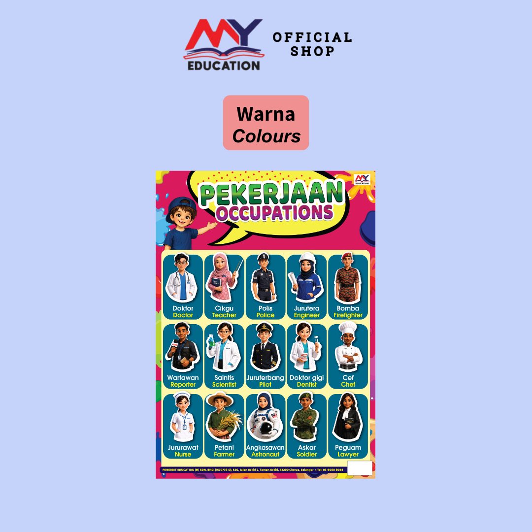 Poster Prasekolah (Umur 2-6 Tahun)